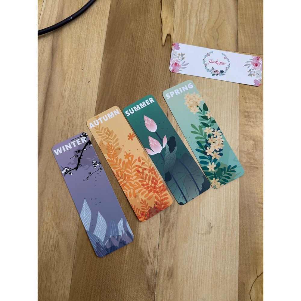 Four set of seasonal bookmarks